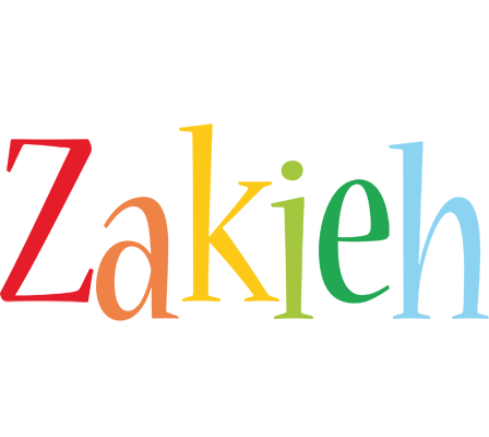Zakieh birthday logo