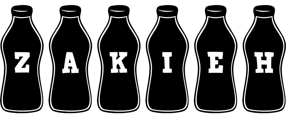 Zakieh bottle logo