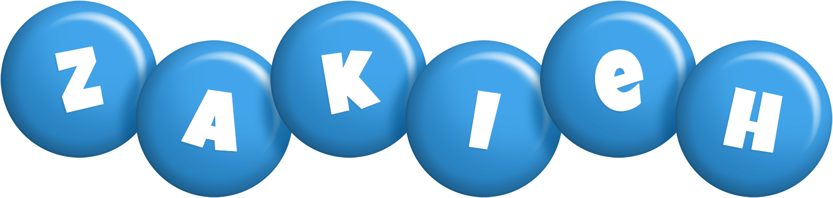 Zakieh candy-blue logo