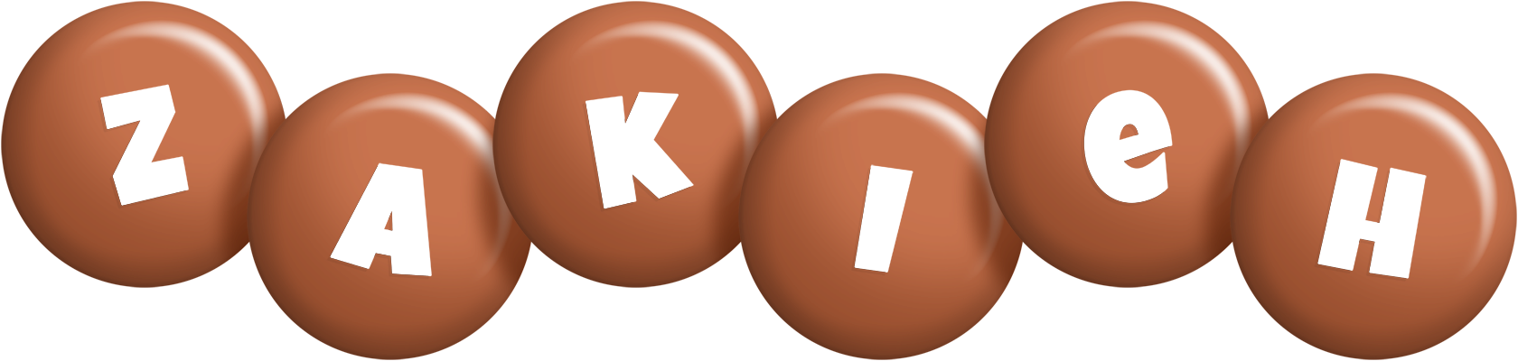 Zakieh candy-brown logo