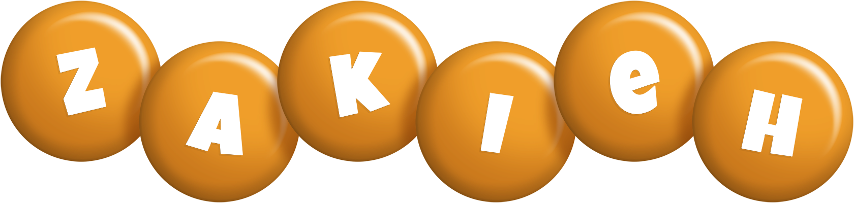 Zakieh candy-orange logo