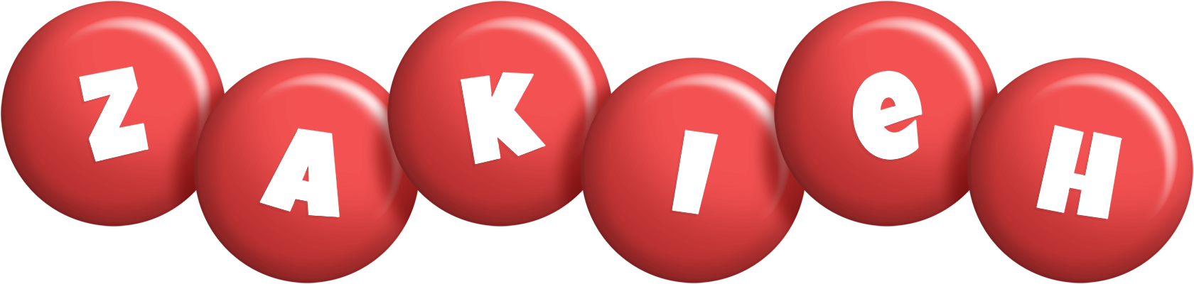 Zakieh candy-red logo