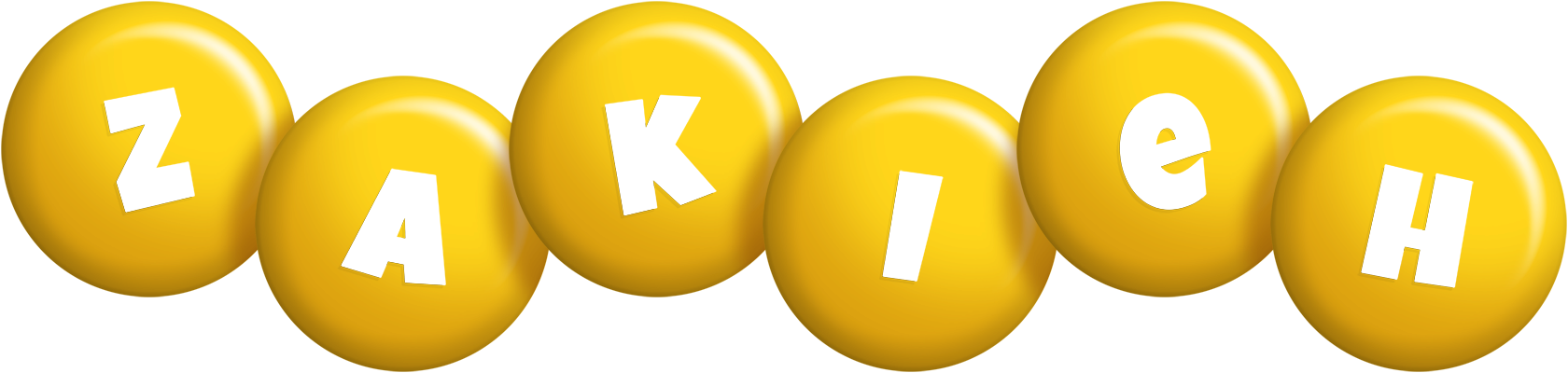 Zakieh candy-yellow logo