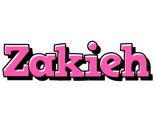 Zakieh girlish logo