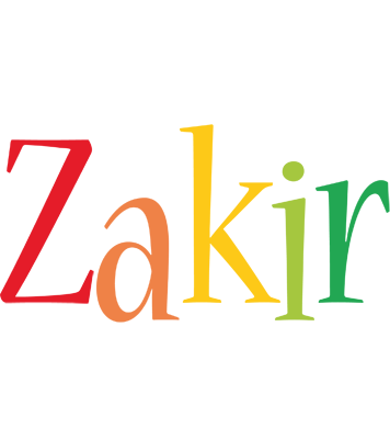 Zakir birthday logo