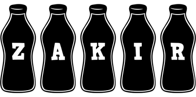 Zakir bottle logo