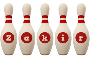 Zakir bowling-pin logo