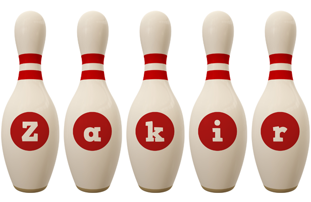 Zakir bowling-pin logo