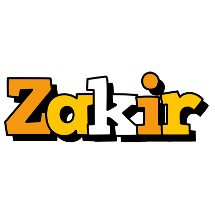 Zakir cartoon logo