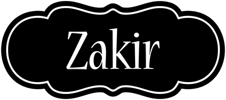 Zakir welcome logo