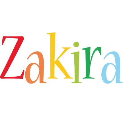 Zakira birthday logo