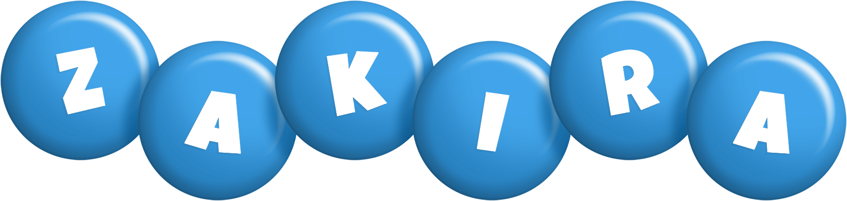 Zakira candy-blue logo