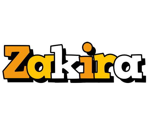 Zakira cartoon logo