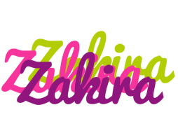 Zakira flowers logo