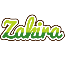 Zakira golfing logo