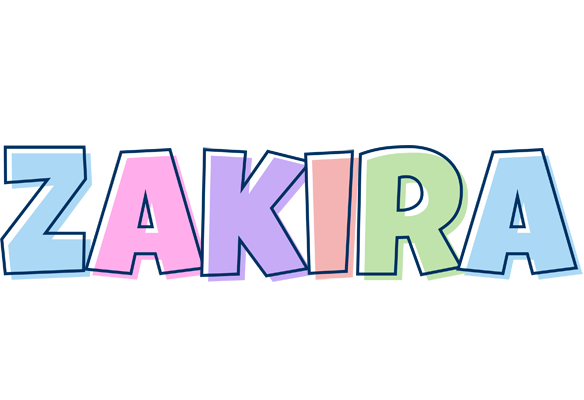 Zakira pastel logo