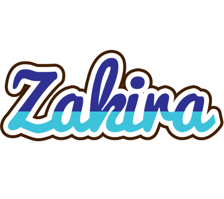 Zakira raining logo