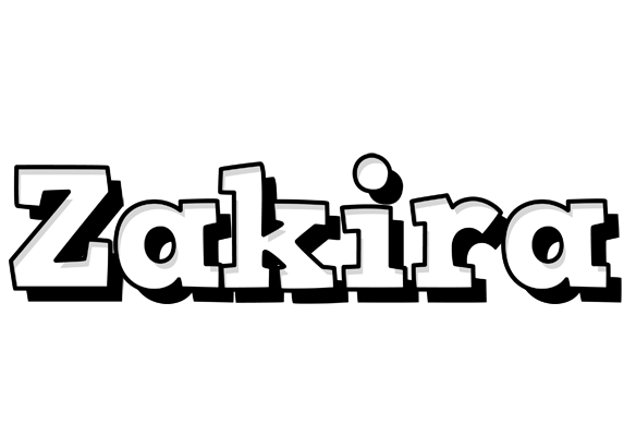 Zakira snowing logo