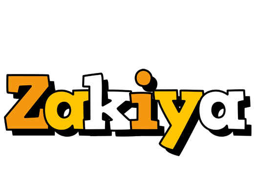 Zakiya cartoon logo