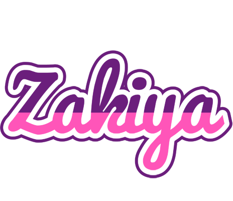 Zakiya cheerful logo