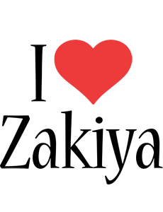 Zakiya i-love logo