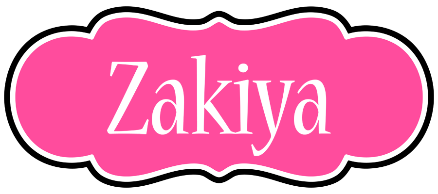 Zakiya invitation logo