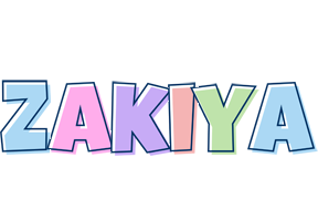 Zakiya pastel logo