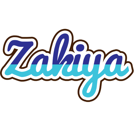 Zakiya raining logo