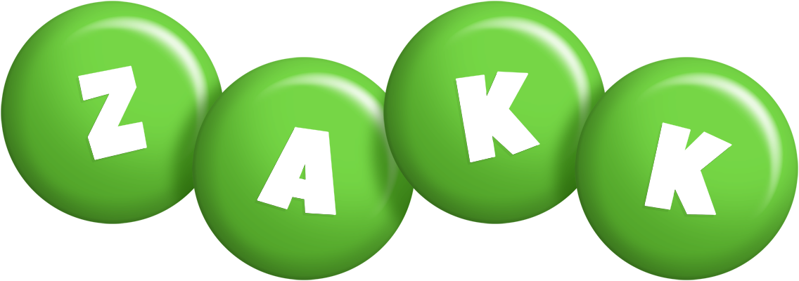 Zakk candy-green logo