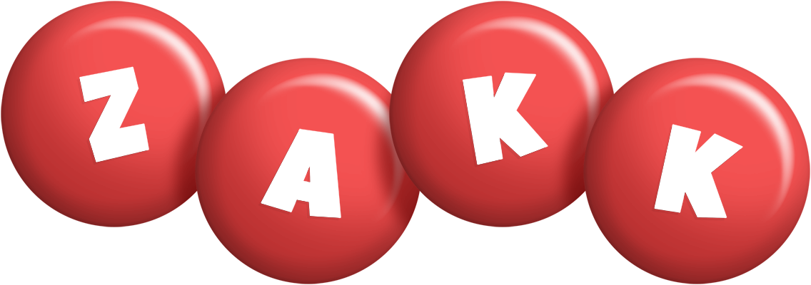 Zakk candy-red logo