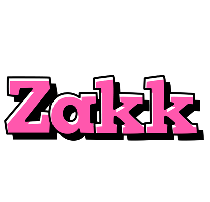 Zakk girlish logo