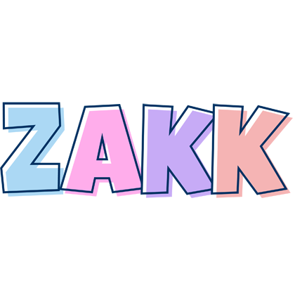 Zakk pastel logo