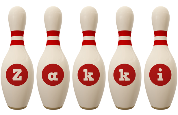 Zakki bowling-pin logo