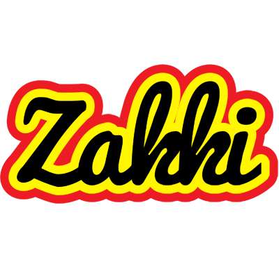 Zakki flaming logo