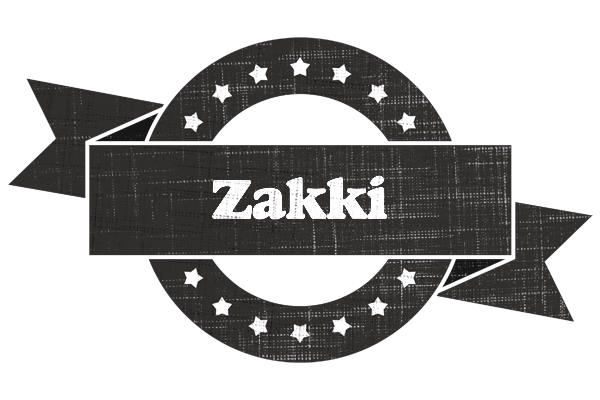 Zakki grunge logo