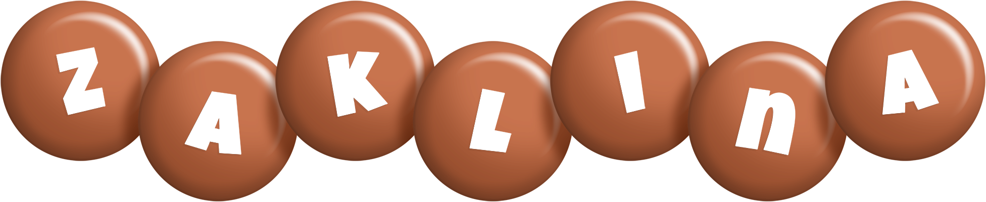 Zaklina candy-brown logo
