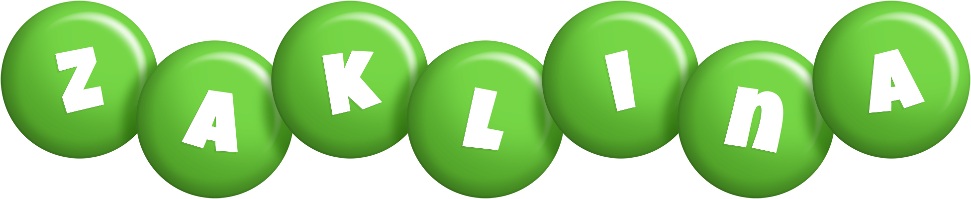 Zaklina candy-green logo