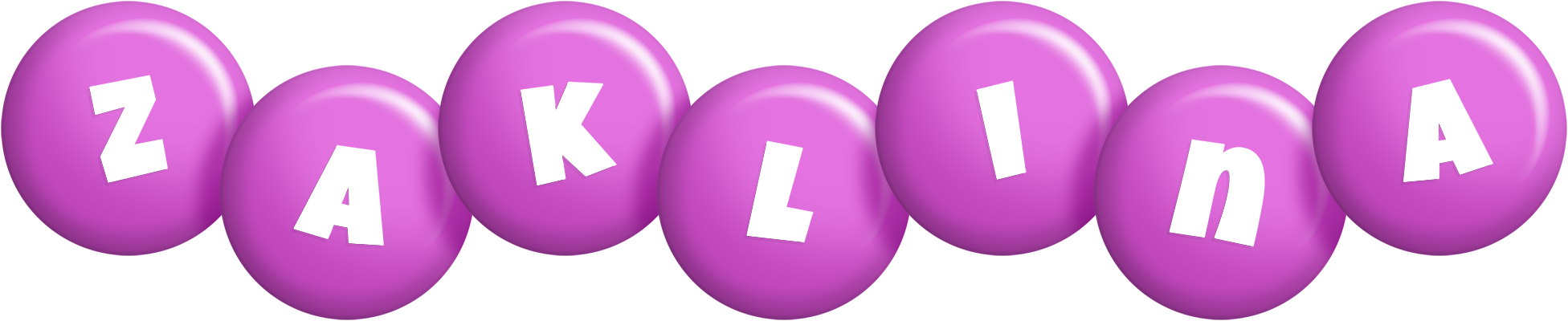 Zaklina candy-purple logo