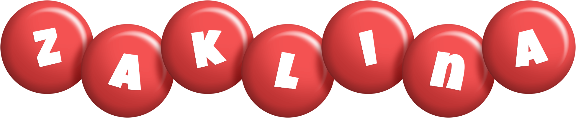 Zaklina candy-red logo