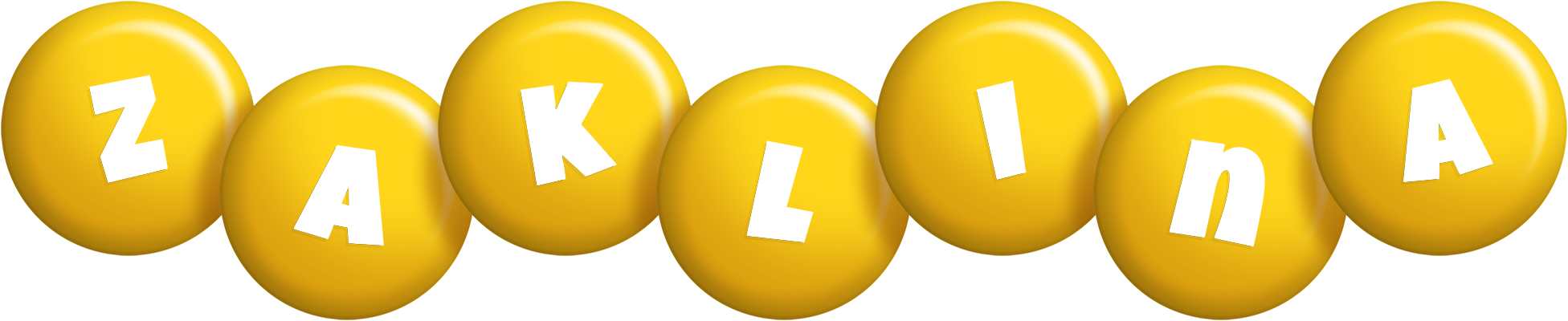 Zaklina candy-yellow logo