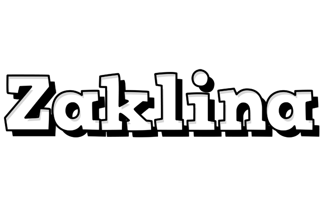 Zaklina snowing logo