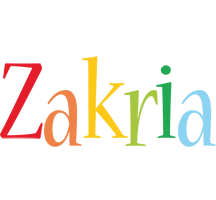 Zakria birthday logo