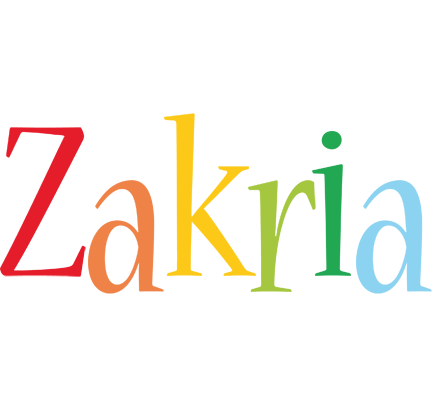 Zakria birthday logo
