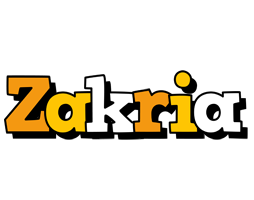 Zakria cartoon logo