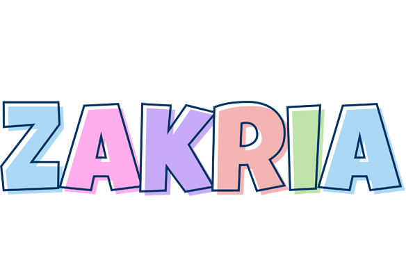 Zakria pastel logo