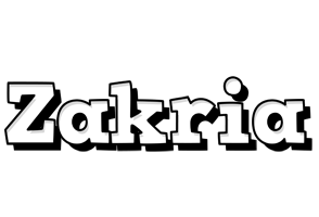 Zakria snowing logo