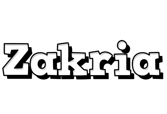 Zakria snowing logo