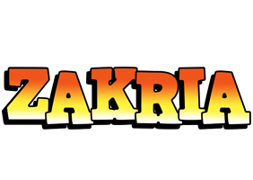 Zakria sunset logo