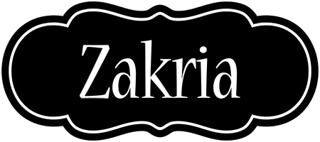 Zakria welcome logo