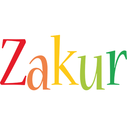 Zakur birthday logo